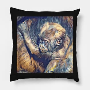 Western Lowland Gorilla baby Pillow