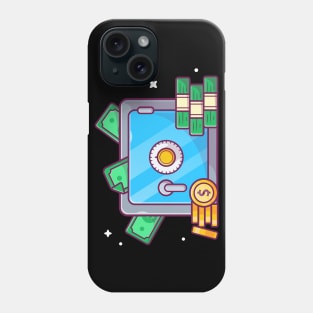 Save deposit box cartoon Phone Case