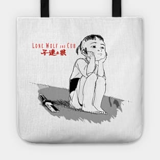 lone wolf and cub Tote