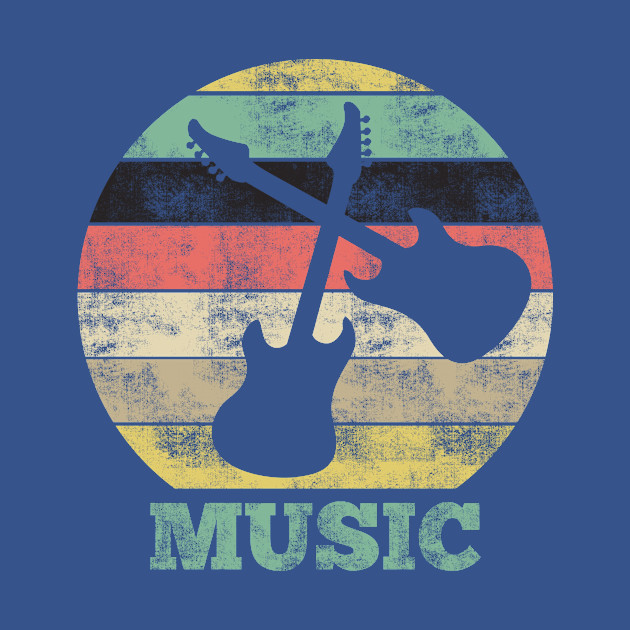 Retro Guitar - Retro Guitar - T-Shirt