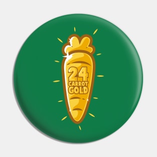 24 Carrot Gold Pin