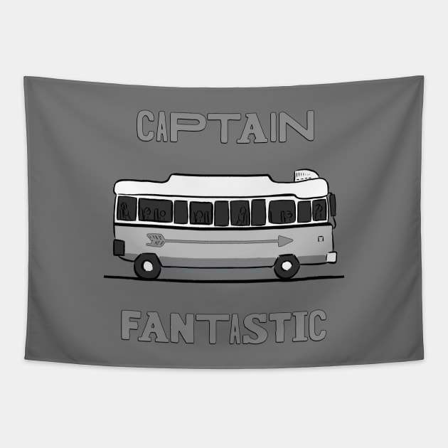 Captain Fantastic Bus Tapestry by bernatc