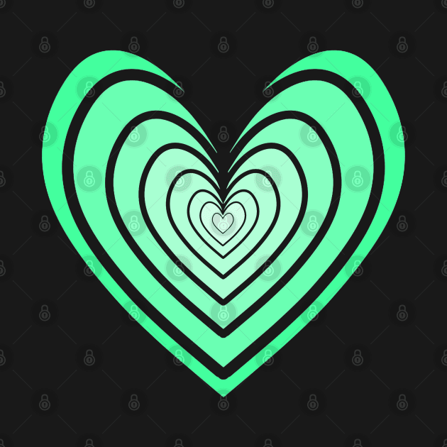 Rosy Heart (Bright Green) by IgorAndMore