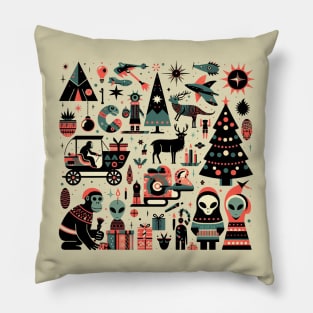 Extraterrestrial Holidays: An Alien Christmas Compilation Pillow