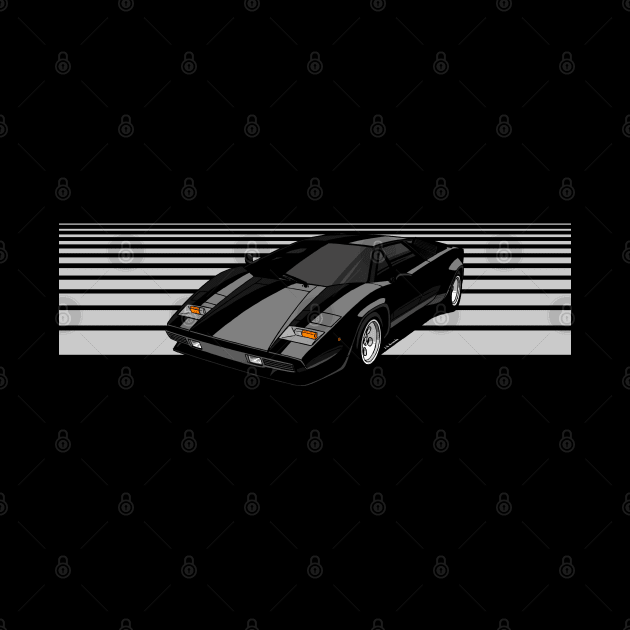 The amazing supercar drawing for dark backgrounds by jaagdesign