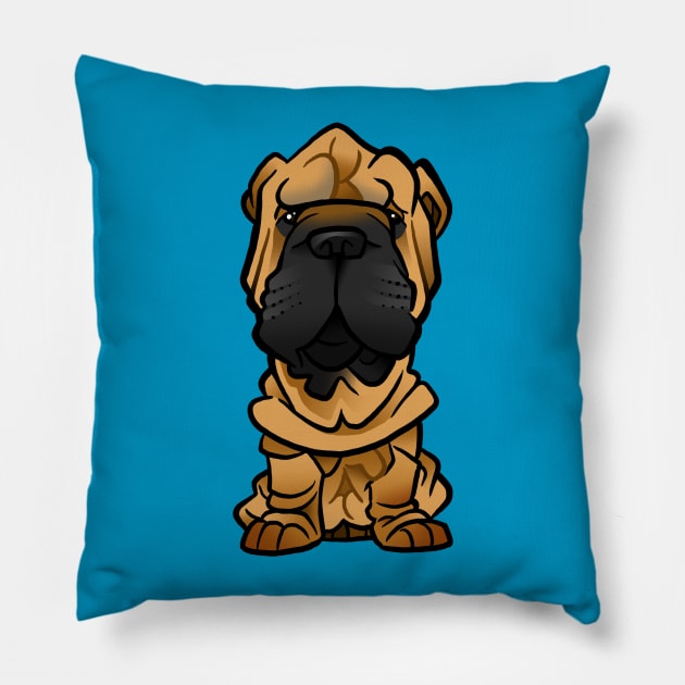 Shar Pei Pillow by binarygod