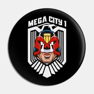 Mega city One justice badge Pin