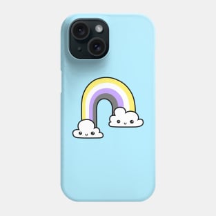 Happy Nonbinary Rainbow Phone Case