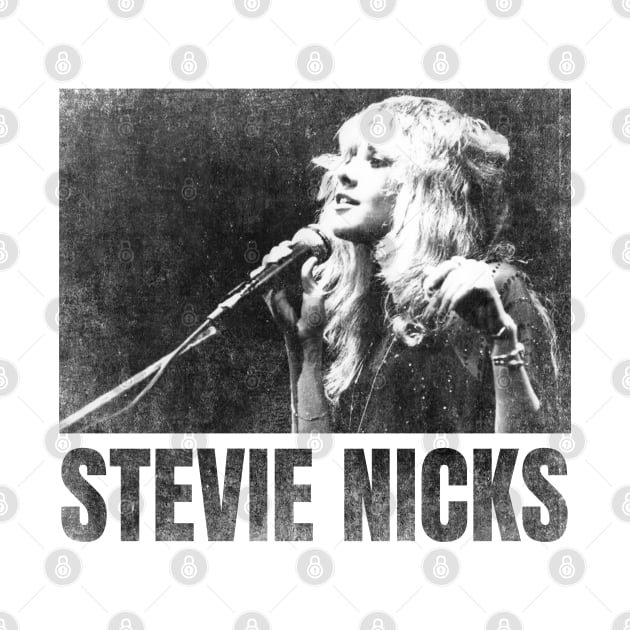 stevie nicks simple urban black n white by sagitaerniart