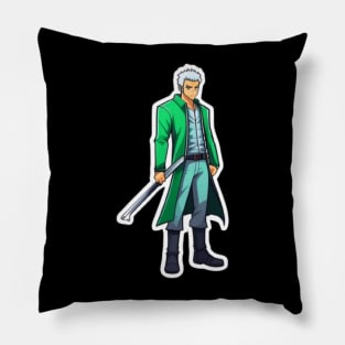 Anime zoro sticker Pillow