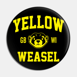 Yellow Weasel Pin