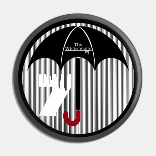 No. 07-The White Violin Logo_BLACK Pin