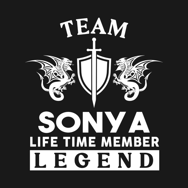 Sonya Name T Shirt - Sonya Life Time Member Legend Gift Item Tee by unendurableslemp118