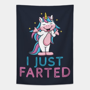 I Farted - Cute But Still - The Smell We All Smelt - Unicorn Tapestry