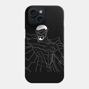 black falcon in new suit Phone Case