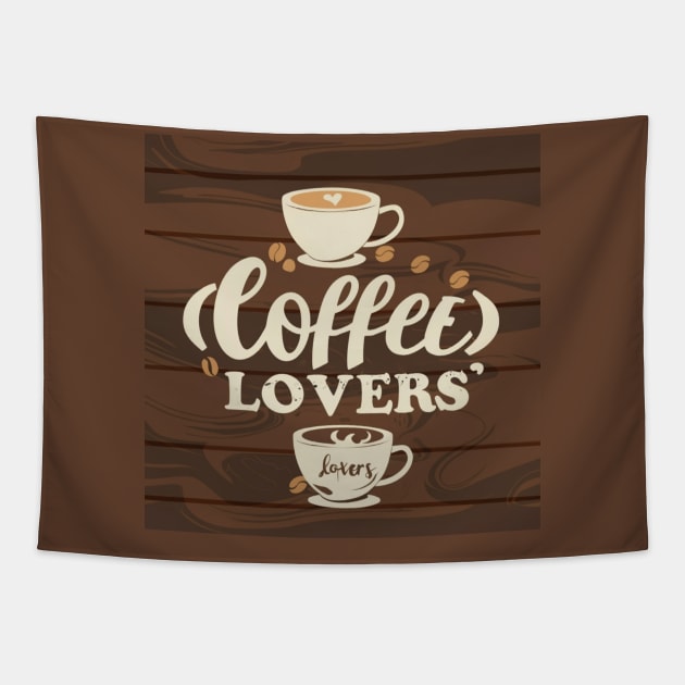 Coffee lovers Tapestry by Spaceboyishere