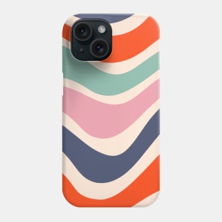 Wavy Retro Stripes Phone Case