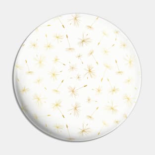 Golden Dandelion Seeds Pin