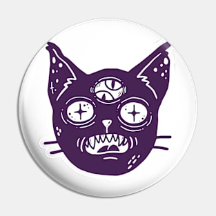 New Moon Monster Cat Pin