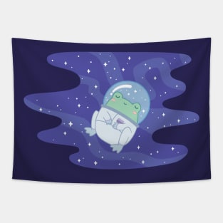 Space Astronaut Frog Tapestry