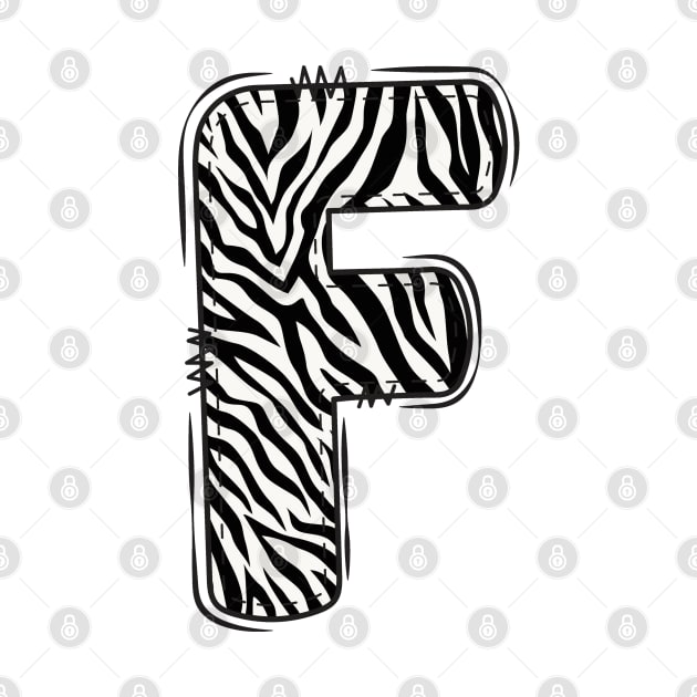 Zebra Letter F by Xtian Dela ✅