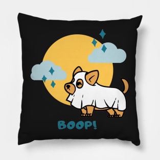 Boo Boop Halloween Ghost Dog Pillow
