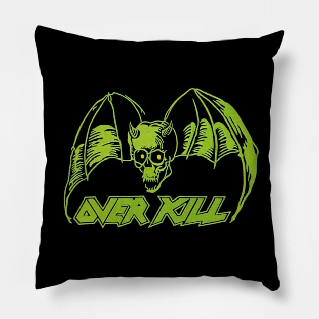 Overkill Band new 2 Pillow by Vidi MusiCartoon