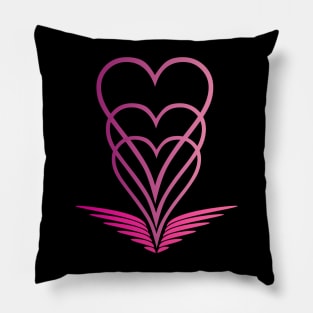 Winged heart Pillow