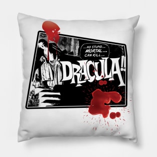 Brom Stoker's Dracula 1931 Classic Monster Movie Vintage Design Pillow