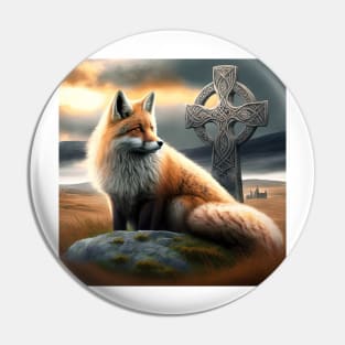 Celtic Fox Pin