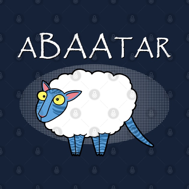 Funny Cute Blue Alien Sheep Cartoon Meme by BoggsNicolas