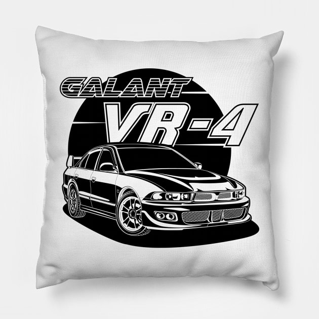 Galant VR-4 (Black Print) Pillow by WINdesign