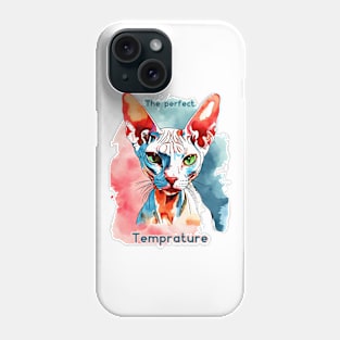 The perfect temprature cute cat Phone Case