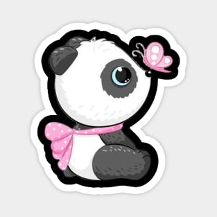 Girl Panda Magnet