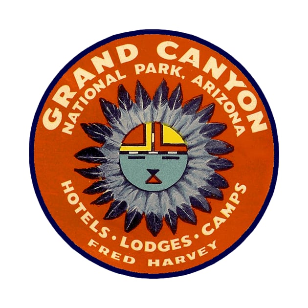 Vintage Grand Canyon National Park Logo by Naves