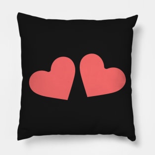 Cute Pink Love Hearts Pillow