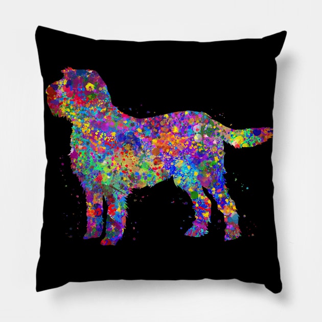 Italian Spinone dog Pillow by Yahya Art