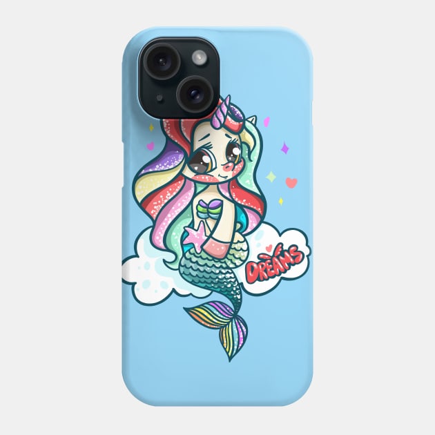 The Little Mermaid unicorn Phone Case by BessAli