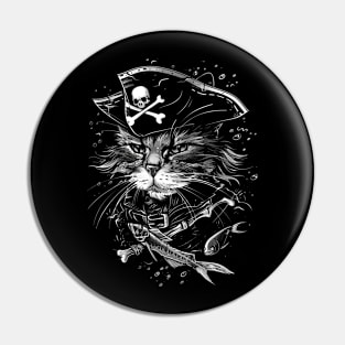 Cat Skull Merchandise Pin