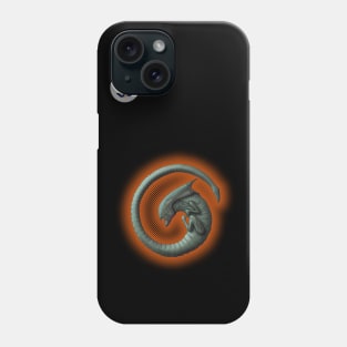 Alien on Board - Warm - badge variant Phone Case