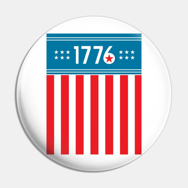 1776 'Merica Pin by BentonParkPrints