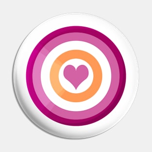 Pride Shield - Lesbian Pin