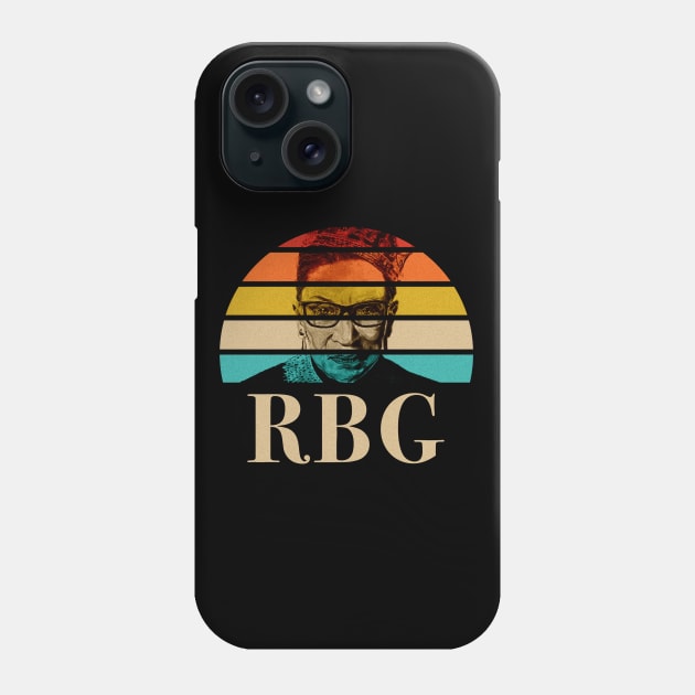 Vintage Notorious RBG Ruth Bader Ginsburg Phone Case by CreativeShirt