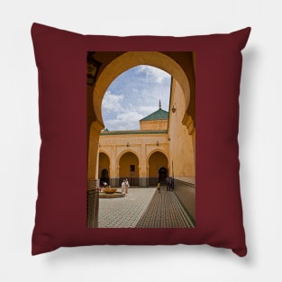 Morocco. Meknes. Mausoleum of Moulay Ismail. Inner courtyard. Pillow