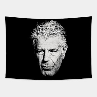 Portrait Anthony Bourdain Tapestry