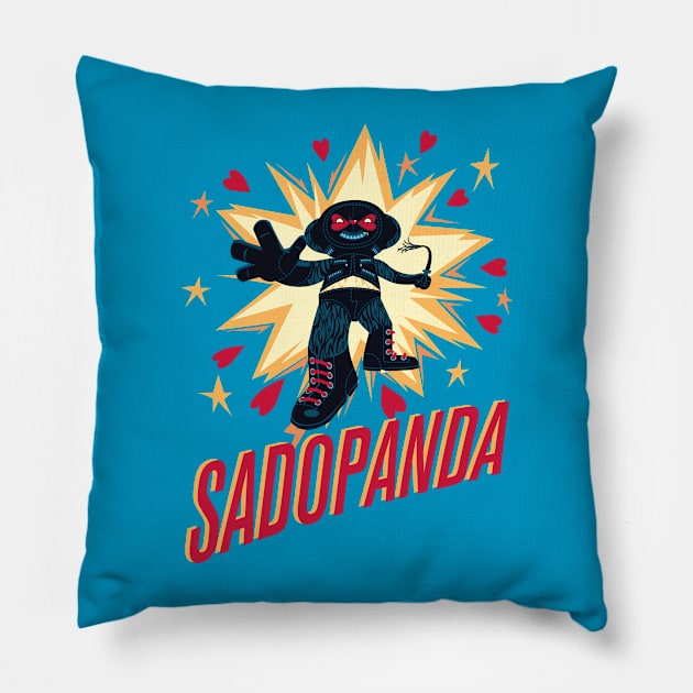 SadoPanda Pillow by pulponejo