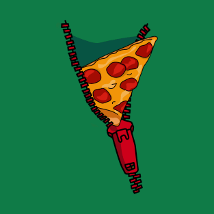 Zip Check - Pizza Snack Time T-Shirt