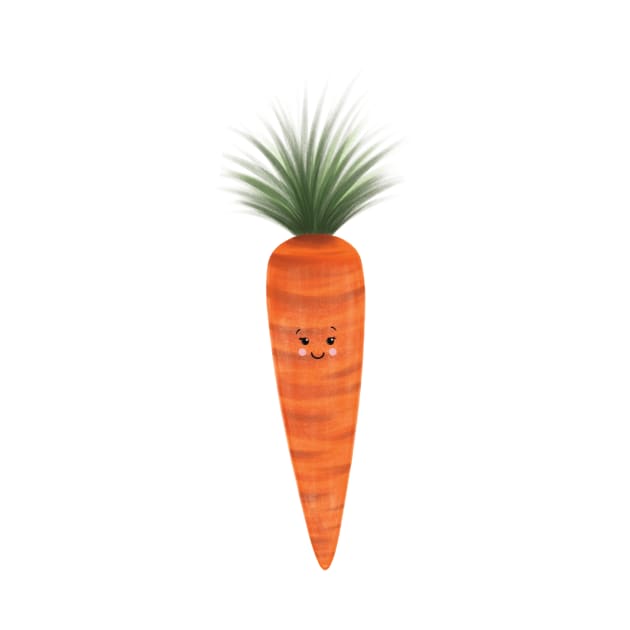 Cute Carrot by The Pretty Pink Studio