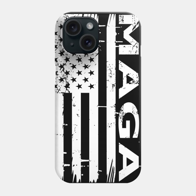 Donald Trump MAGA Make America Great Again USA Flag Political Election Phone Case by Lasso Print