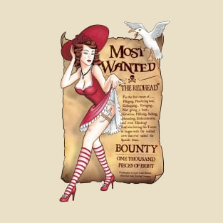 Redhead Pirate Pin-up T-Shirt